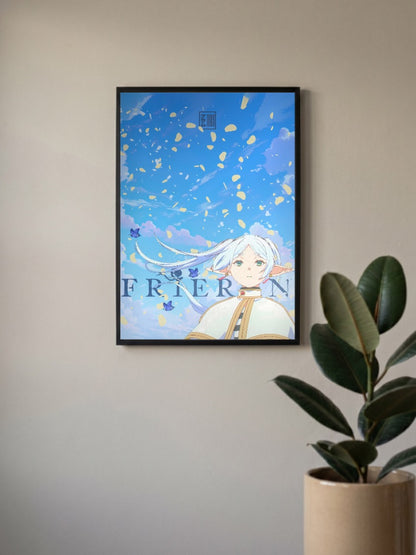 Frieren Petals and Butterflies Anime Poster