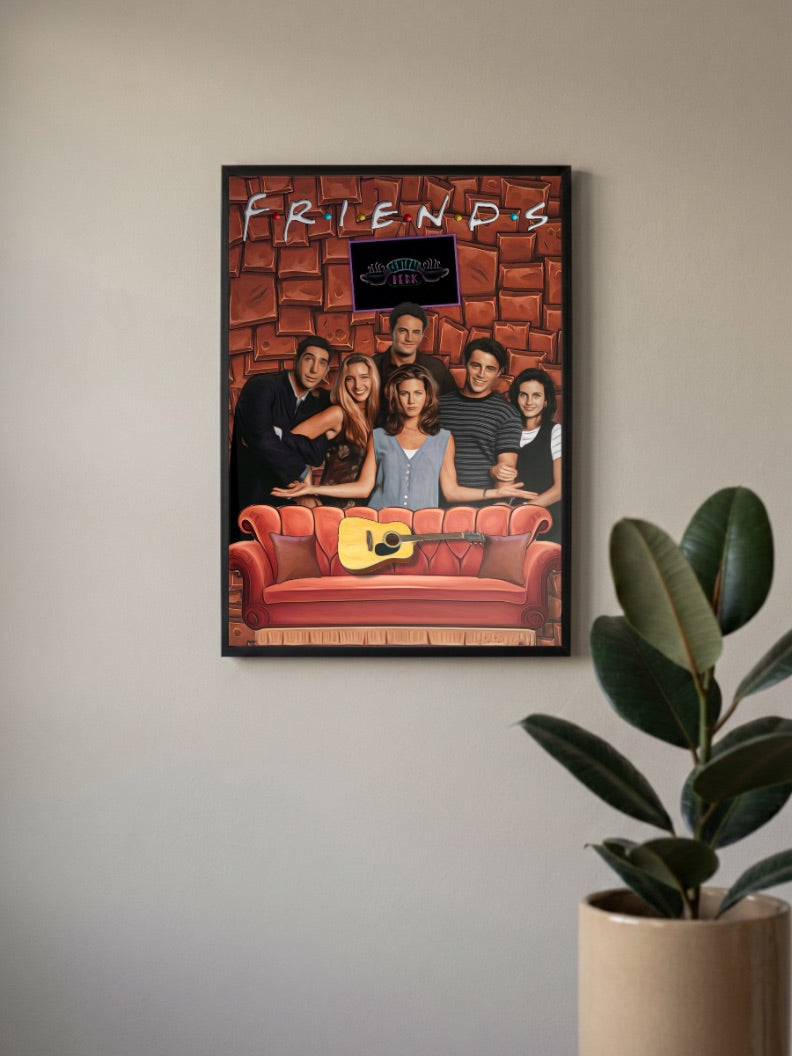 Friends Central Perk Sofa Sitcom Poster