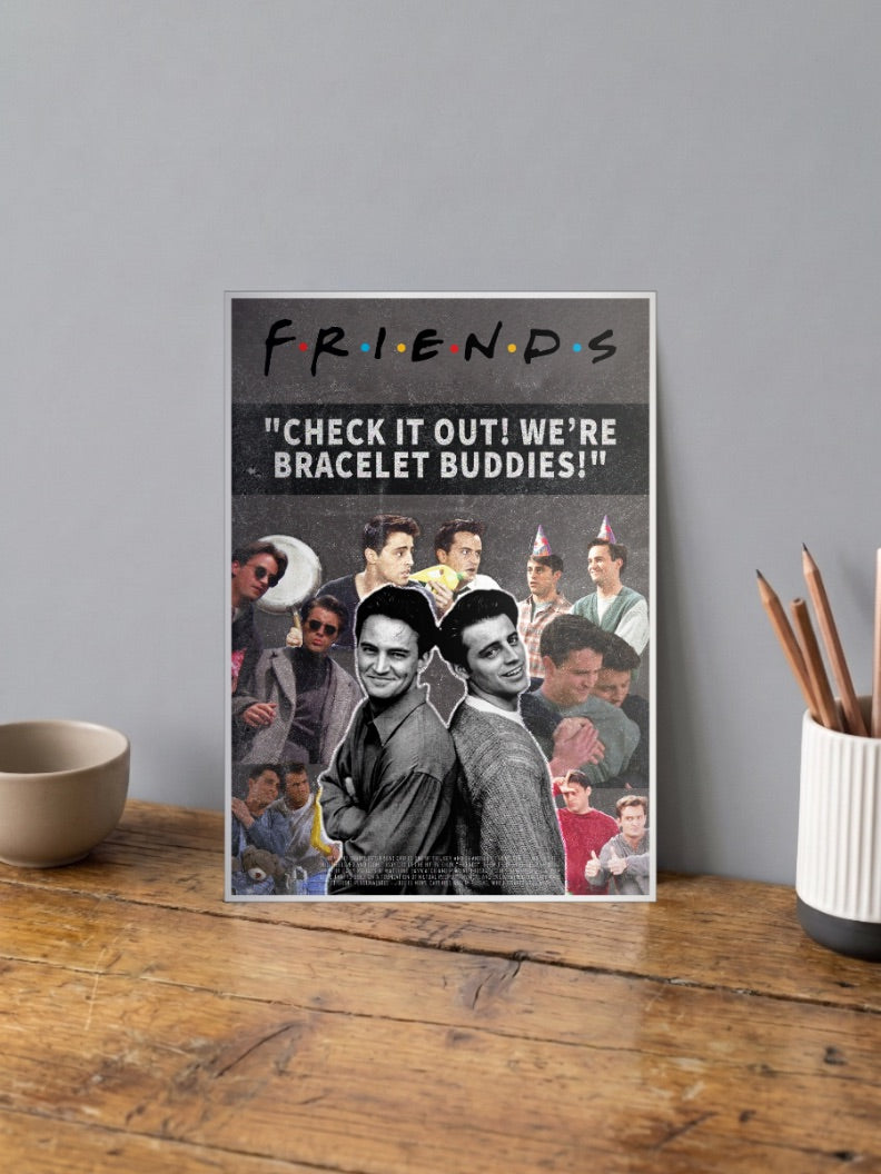 Friends Joey and Chandler Sitcom Poster