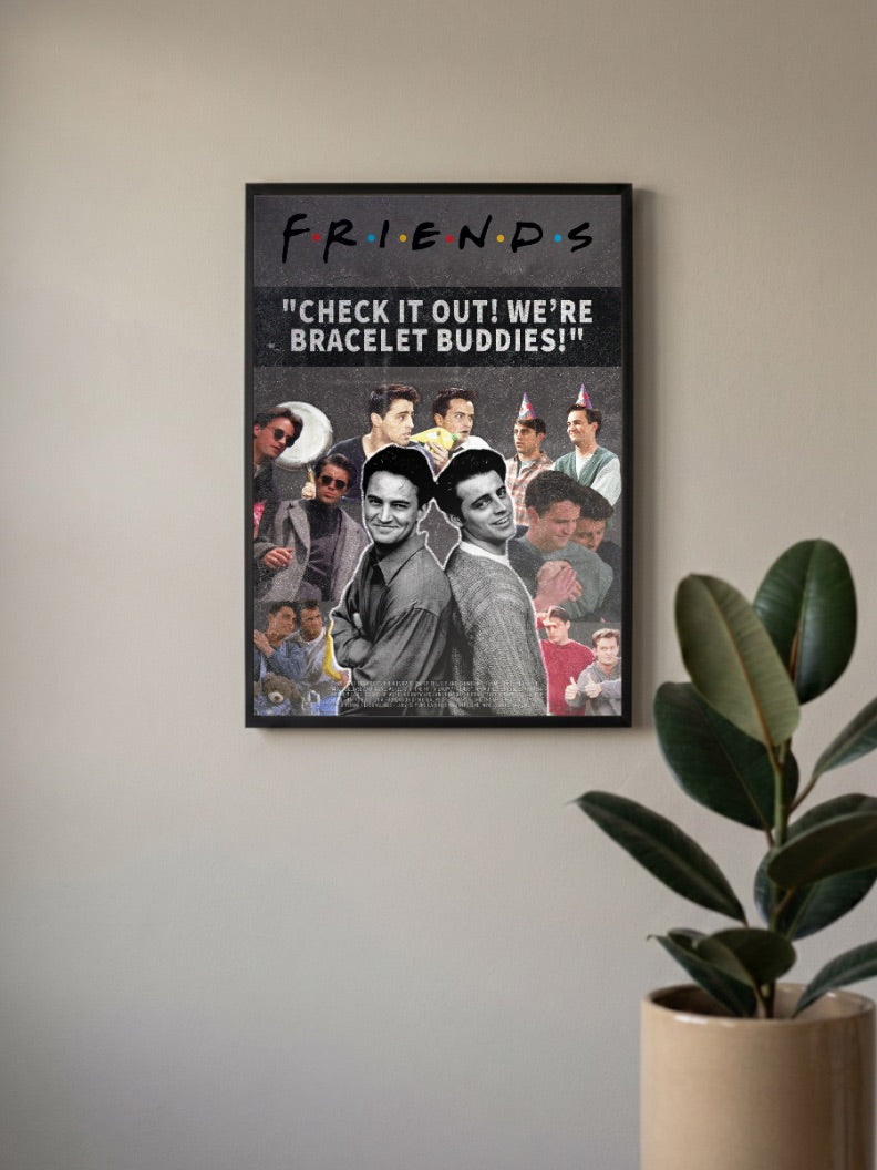 Friends Joey and Chandler Sitcom Poster