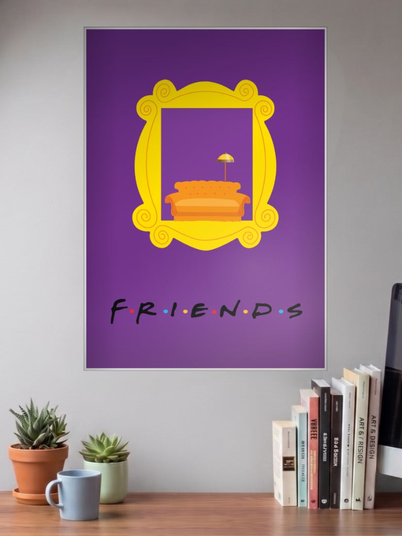Friends Yellow Frame Sitcom Poster