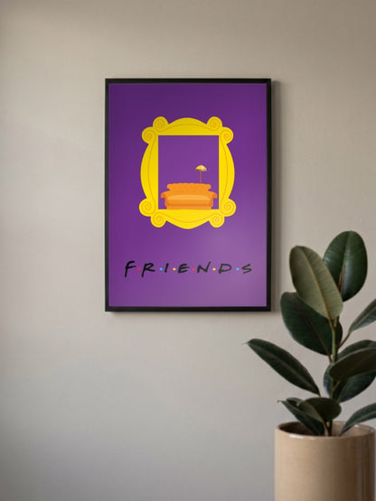 Friends Yellow Frame Sitcom Poster
