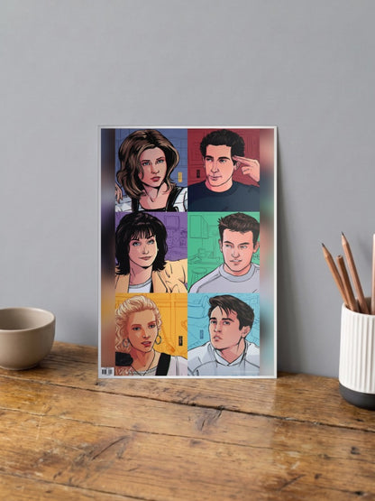 FRIENDS Cartoon Poster