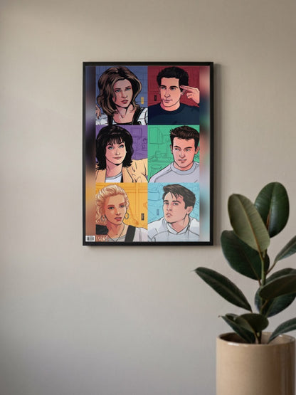 FRIENDS Cartoon Poster