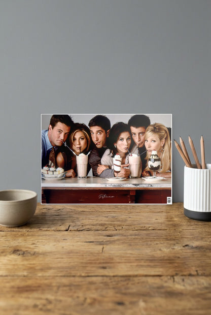Friends Cast Milkshakes Sitcom Poster