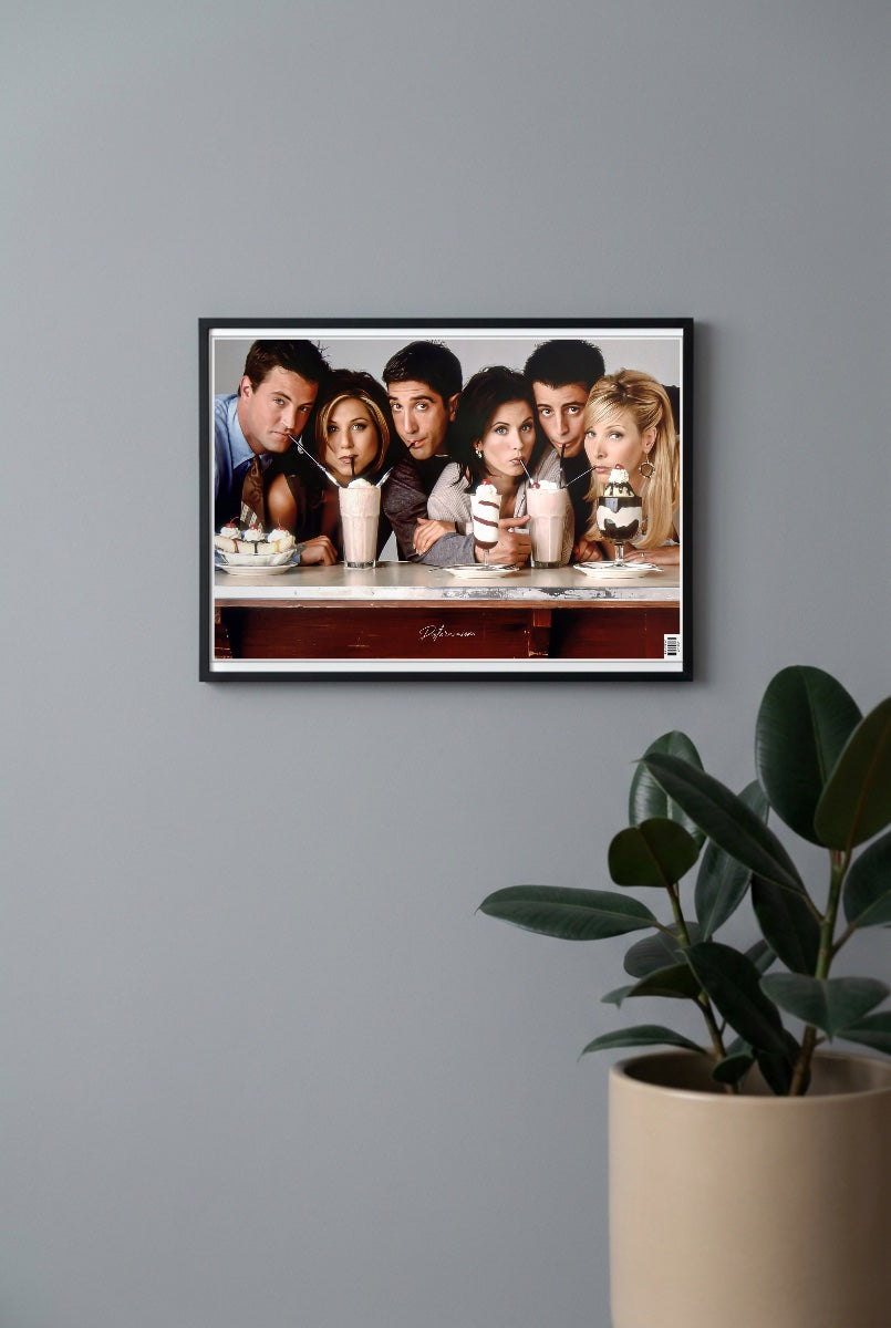 Friends Cast Milkshakes Sitcom Poster