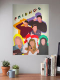 Friends Minimalist Cast Sitcom Poster