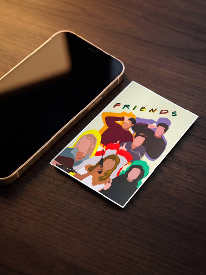 Friends Minimalist Cast Sitcom Poster