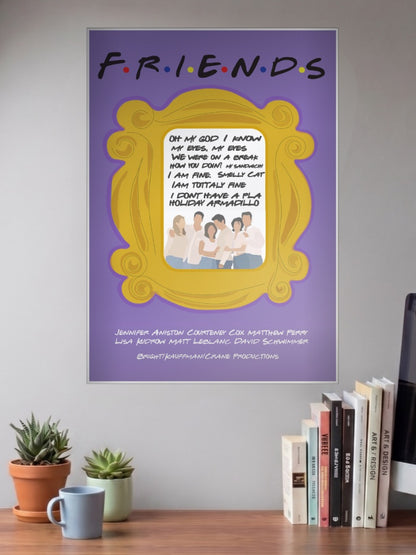 Friends Quotes Frame Sitcom Poster