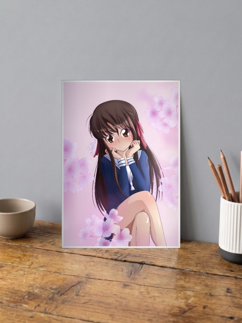Fruits Basket Sakura Anime Poster