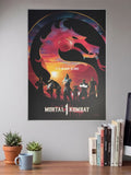 Mortal Kombat Dragon Logo Game Poster