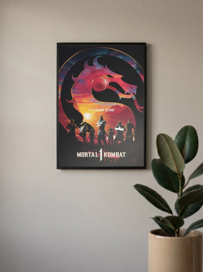 Mortal Kombat Dragon Logo Game Poster