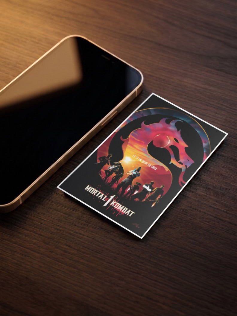 Mortal Kombat Dragon Logo Game Poster
