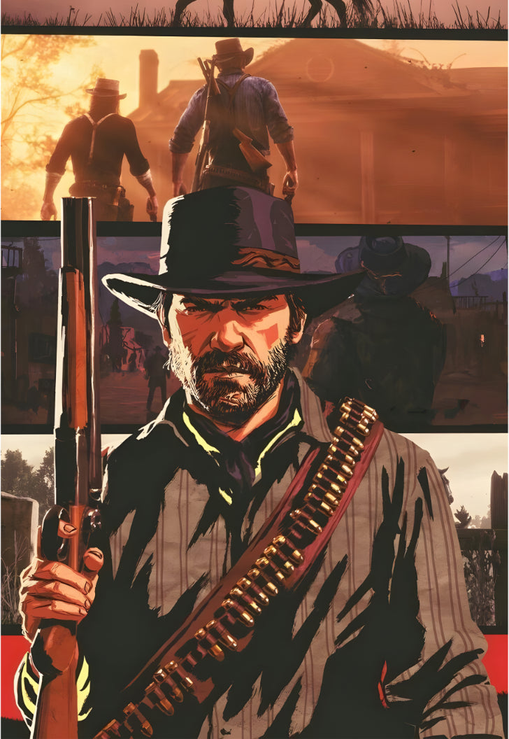 Red Dead Redemption 2 Arthur Morgan Poster