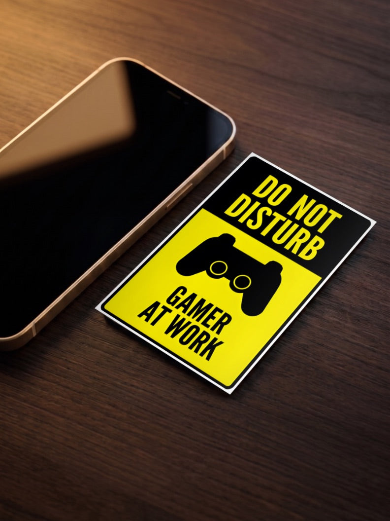 Do Not Disturb Game at Work Poster