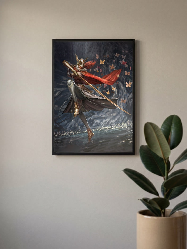 Malenia Dynamic Pose Game Poster