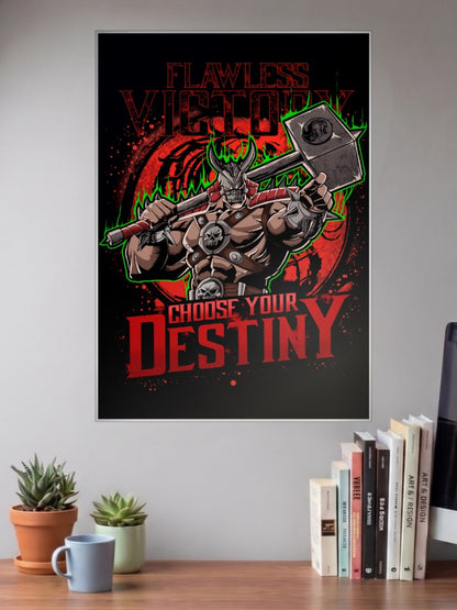 Shao Kahn Mortal Kombat Game Poster