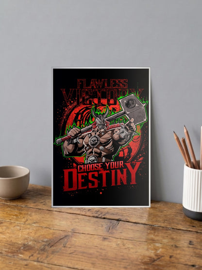 Shao Kahn Mortal Kombat Game Poster