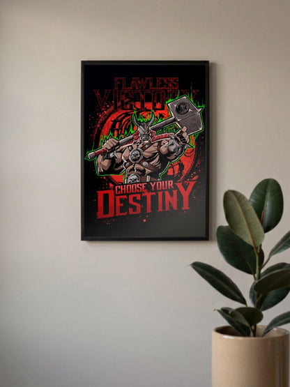 Shao Kahn Mortal Kombat Game Poster