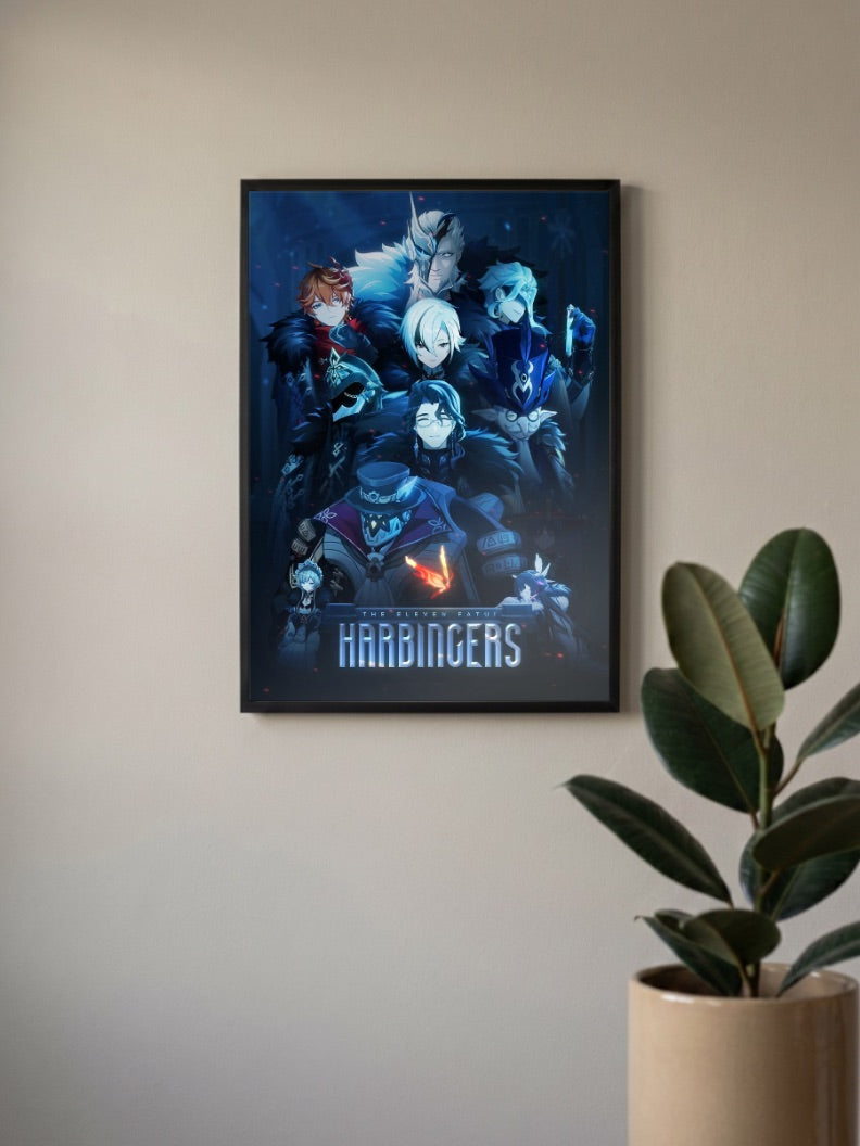 Fatui Harbingers Genshin Impact Game Poster
