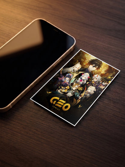 Geo Squad Genshin Impact Game Poster