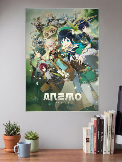 Anemo Family Genshin Impact Game Poster