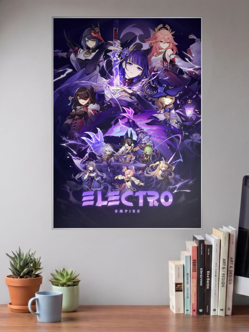 Electro Empire Genshin Impact Game Poster