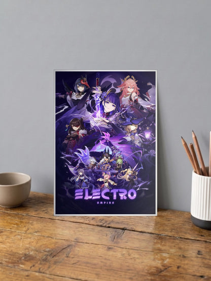 Electro Empire Genshin Impact Game Poster
