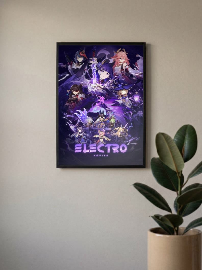 Electro Empire Genshin Impact Game Poster