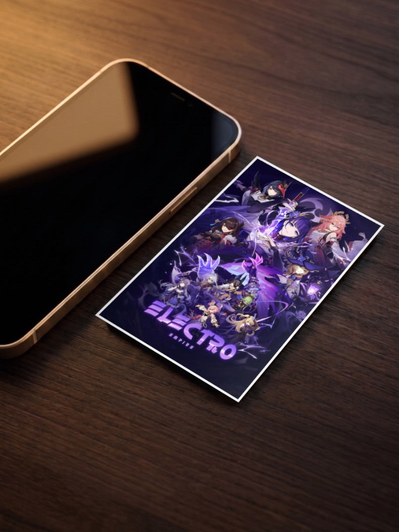 Electro Empire Genshin Impact Game Poster