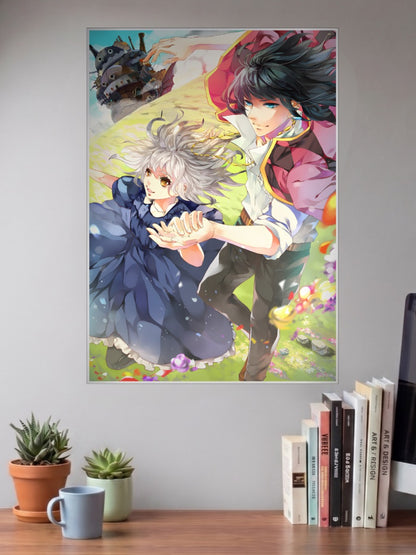 Howl and Sophie Moving Castle Anime Poster