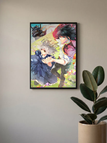 Howl and Sophie Moving Castle Anime Poster