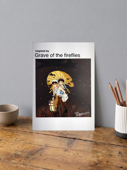 Grave of the Fireflies Anime Poster