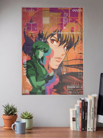 Motoko Kusanagi Stand Alone Anime Poster