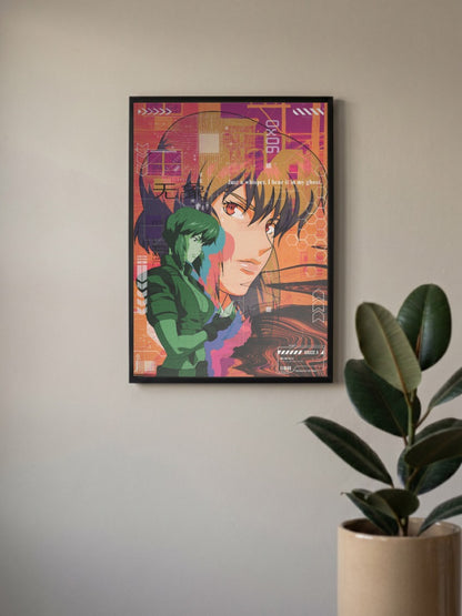 Motoko Kusanagi Stand Alone Anime Poster