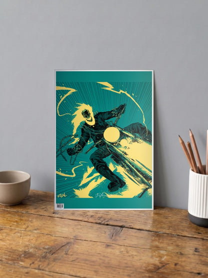 Ghost Rider Bike Poster