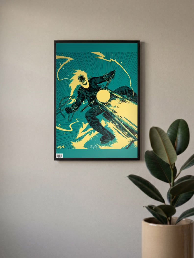 Ghost Rider Bike Poster