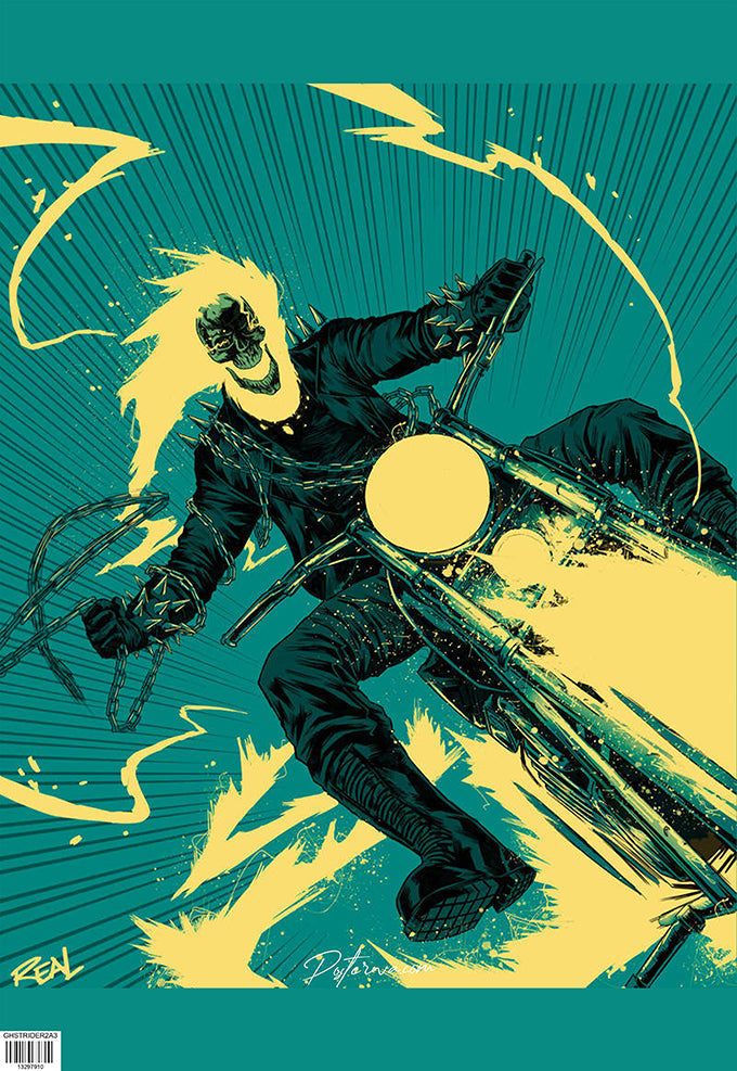 Ghost Rider Bike Poster – Posterwa