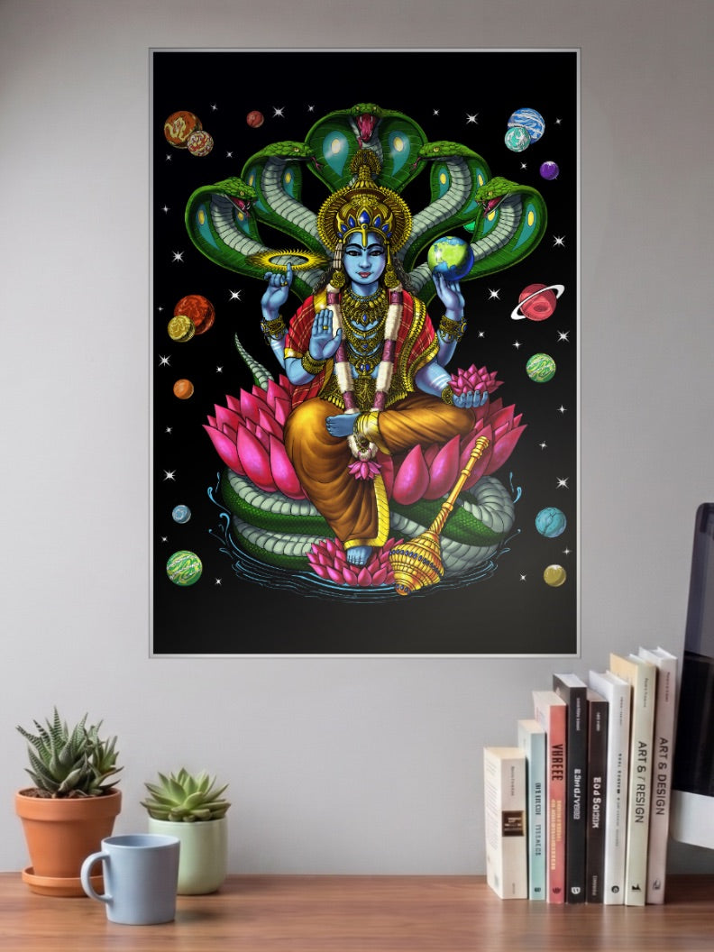Lord Vishnu Gods Poster