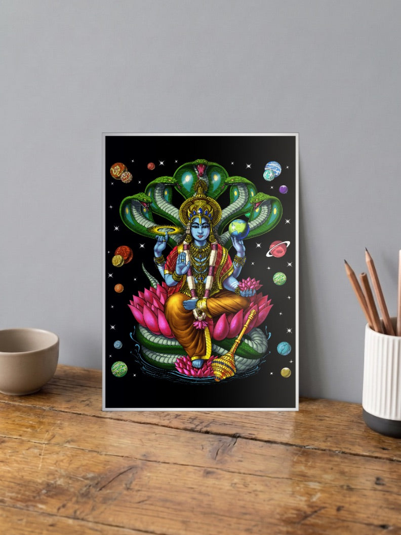 Lord Vishnu Gods Poster