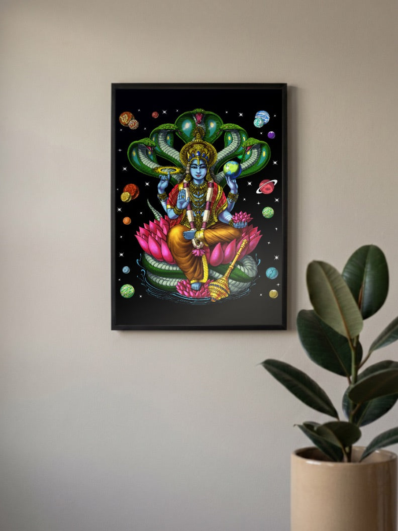 Lord Vishnu Gods Poster