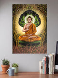 Buddha and Mucalinda Gods Poster