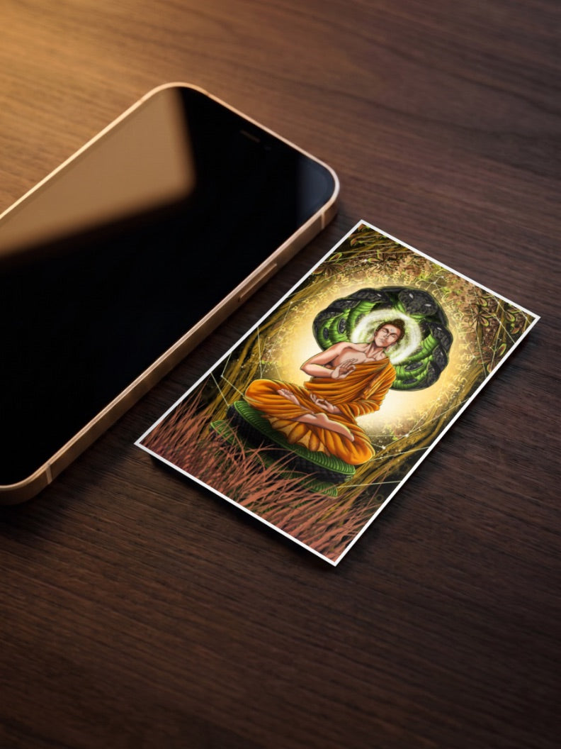Buddha and Mucalinda Gods Poster