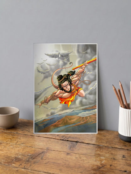 Hanuman Flies to Lanka Gods Poster