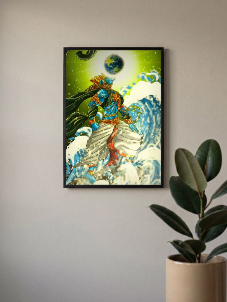 Varaha Lifts the Earth Gods Poster