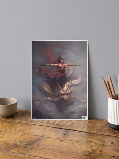 Monkey King Abstract Poster