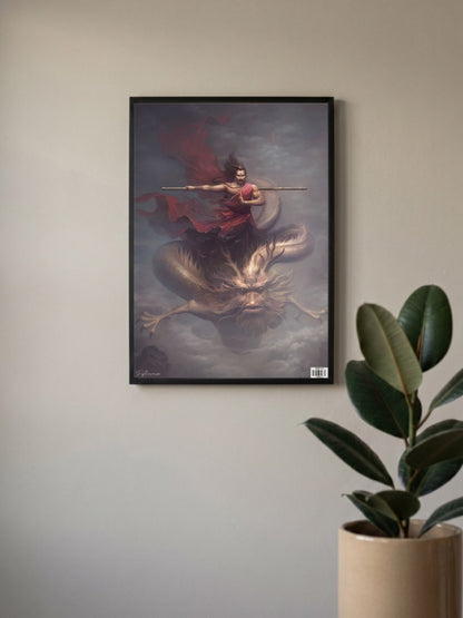 Monkey King Abstract Poster