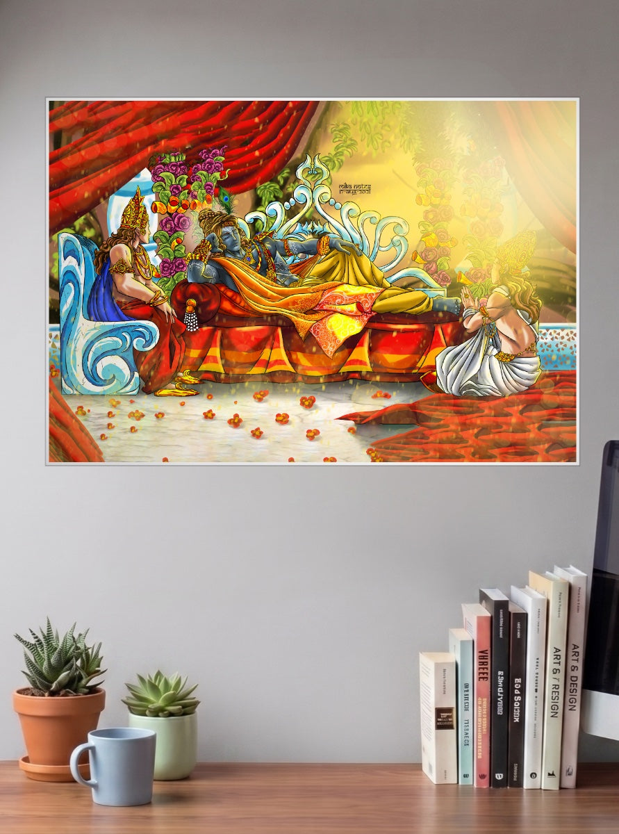 Radha Krishna Gods Poster