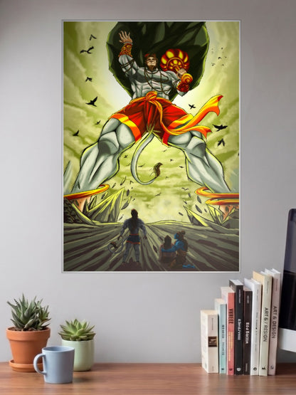 Hanuman Carries Sanjeevani Gods Poster