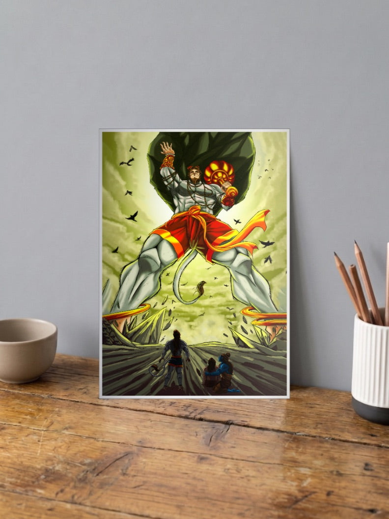 Hanuman Carries Sanjeevani Gods Poster
